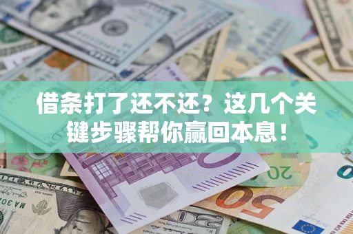 济南借条打了还不还？这几个关键步骤帮你赢回本息！