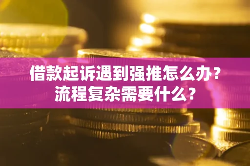济南借款起诉遇到强推怎么办？流程复杂需要什么？