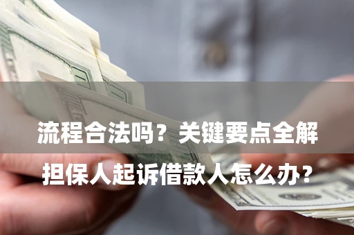 济南

担保人起诉借款人怎么办？流程合法吗？关键要点全解析