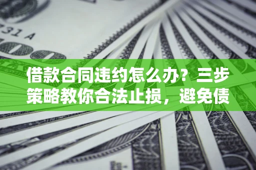 济南借款合同违约怎么办？三步策略教你合法止损，避免债务危机升级